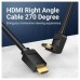 CABLE HDMI V2.0 4K M-M ACODADO 3 M NEGRO VENTION (Espera 4 dias)