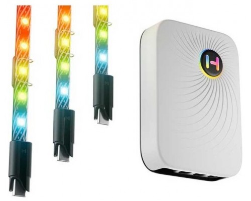 ACCESORIOS HYTE ILUMINACION TIRAS RGB LS10 PACK 3 +