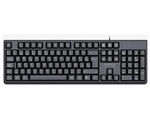 APPROX Teclado X205 USB 2.0 Negro