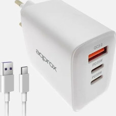 APPROX Cargador R&aacute;pido USB-A & USB-C 35W + Cable