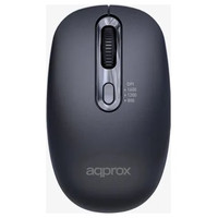 APPROX Rat&oacute;n inal&aacute;mbrico APPXM200 2.4GHZ Negro