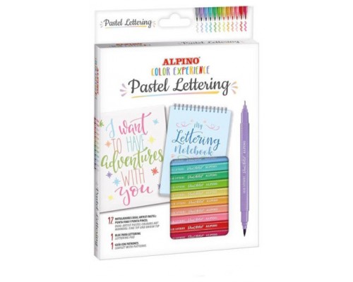 ESTUCHE 12 ROTULADORES PASTEL LETTERING KIT ALPINO AR001093 (Espera 4 dias)