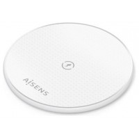 AISENS - CARGADOR INALAMBRICO USB-C 15W PARA MOVIL, BLANCO