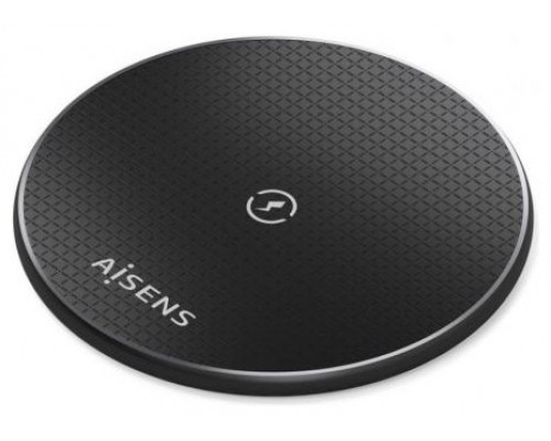 AISENS - CARGADOR INALAMBRICO USB-C 15W PARA MOVIL, NEGRO