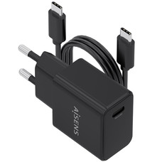 CARGADOR AISENS ASCH-20W1P082-BK