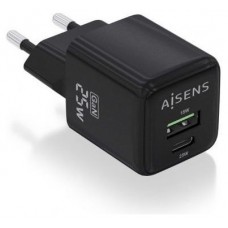 CARGADOR AISENS ASCH-25W2P015-BK