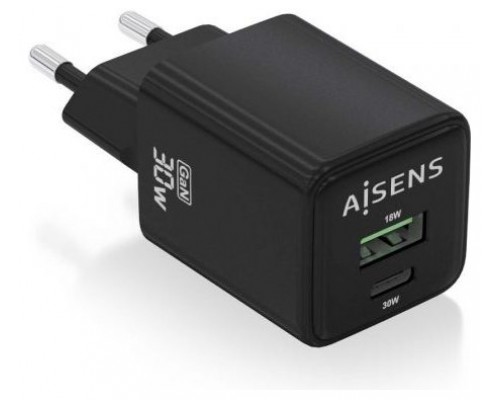 CARGADOR AISENS ASCH-30W2P038-BK