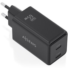 CARGADOR AISENS ASCH-65W2P079-BK