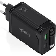 CARGADOR AISENS ASCH-65W3P071-BK