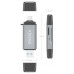 AISENS - LECTOR DE TARJETAS SD, Micro SD, MMC, RS-MMC, MMC Micro, USB-A Y USB-C, GRIS