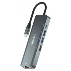 DOCK AISENS USB-C  5 EN 1 USB-C A HDMI-RJ45-2xUSB-PD