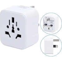 ADAPTADOR DE VIAJE UNIVERSAL A TIPO BRITANICO BLANCO AIGOSTAR (Espera 4 dias)