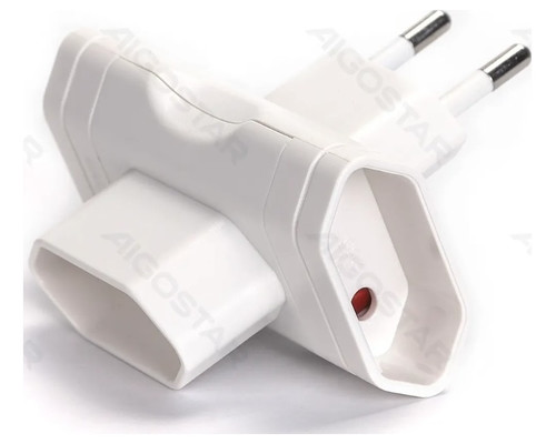 ENCHUFE DE CONVERSION ALEMAN 1 A 3 10A BLANCO AIGOSTAR (Espera 4 dias) ENCHUFE DE CONVERSION ALEMAN 1 A 3 10A BLANCO AIGOSTAR (Espera 4 dias)