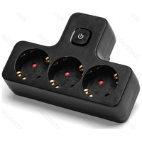 ENCHUFE DE CONVERSION ALEMAN 1 A 3 16A CON INTERRUPTOR NEGRO AIGOSTAR (Espera 4 dias) ENCHUFE DE CONVERSION ALEMAN 1 A 3 16A CON INTERRUPTOR NEGRO AIGOSTAR (Espera 4 dias)