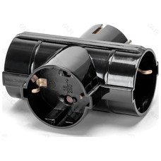 ENCHUFE DE CONVERSION ALEMAN 1 A 3 16A VERTICAL NEGRO AIGOSTAR (Espera 4 dias) ENCHUFE DE CONVERSION ALEMAN 1 A 3 16A VERTICAL NEGRO AIGOSTAR (Espera 4 dias)