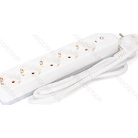 REGLETA PROTECTORA SERIE L 5 TOMAS CON INTERRUPTOR 1.5 M BLANCA AIGOSTAR (Espera 4 dias)