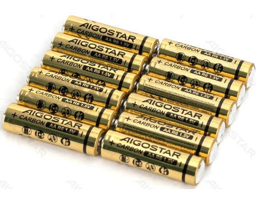 PILA DE CARBONO-ZINC R6P (AA) 1.5V 12 UDS AIGOSTAR (Espera 4 dias)