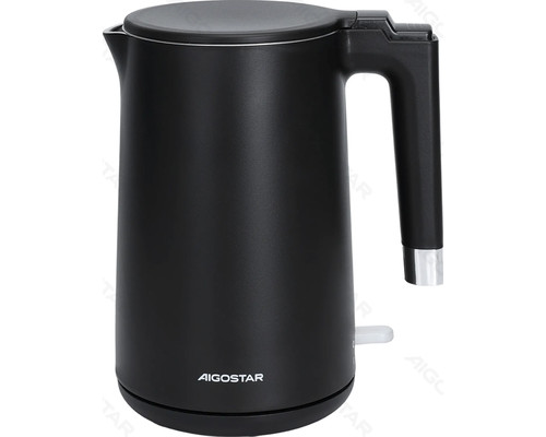 HERVIDOR ELECTRICO 2200W 1.5L NEGRO AIGOSTAR (Espera 4 dias)