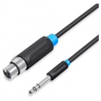 CABLE AUDIO ESTEREO JACK 6.5/M XLR/H 2 M NEGRO VENTION (Espera 4 dias)