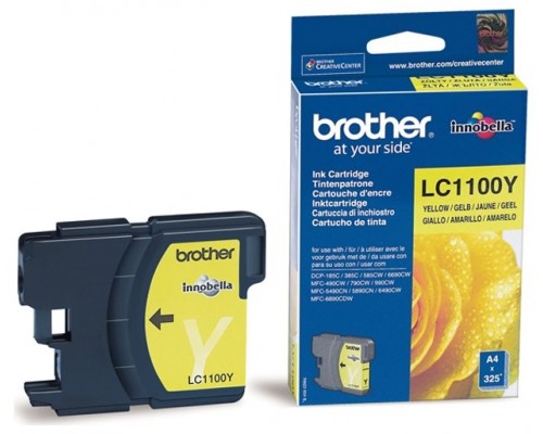 TINTA BROTHER LC-1100Y AMARILLO 400PAG (Espera 4 dias)