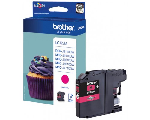 TINTA BROTHER LC-123M MAGENTA (Espera 4 dias)