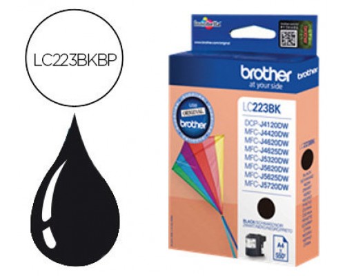 TINTA BROTHER LC-223BK NEGRO 550PAG (Espera 4 dias)