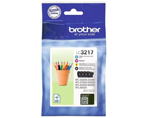 TINTA BROTHER LC3217VAL PACK 4 CART (Espera 4 dias)