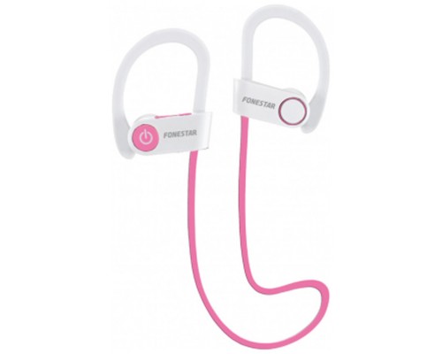 Auriculares Deportivos Bluetooth 4.1 Blanco/Rosa Fonestar (Espera 2 dias)
