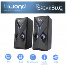 Altavoces Gaming LED Azul 3WX2 SpeakBlue Biwond (Espera 2 dias)