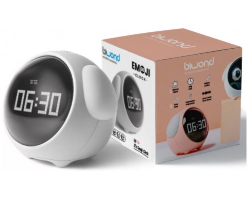 Reloj Despertador Biwond Emoji Clock Blanco (Espera 2 dias)