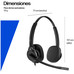 HP Poly Auriculares est&eacute;reo con cable USB Mission 425 Classic (paquete) (Espera 4 dias)