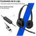 HP Poly Auriculares est&eacute;reo con cable USB Mission 425 Classic (Espera 4 dias)
