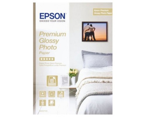 Epson Papel Premium Glossy Photo 255 gr, A4, 15h.