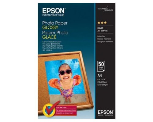 Epson Papel Photo Glossy 13x18cm 50 hojas 200 grs