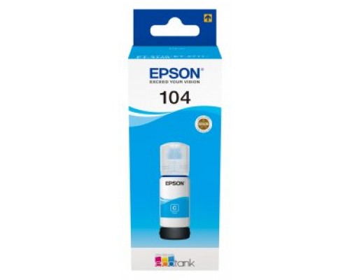 Epson Botella Tinta Ecotank 104 Cyan