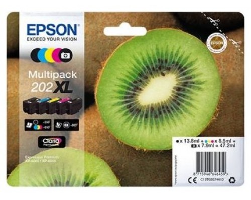 TINTA EPSON 202XL PACK DE 5