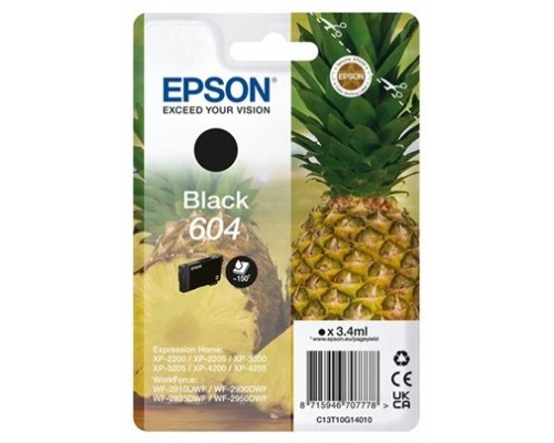 TINTA EPSON 604 ORI NEGRO C13T10G14010