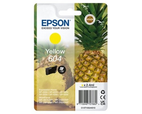 TONER EPSON AMARILLO 604 XP-2200