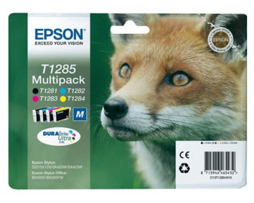 Epson Fox Multipack T1285 4 colores (Espera 4 dias)