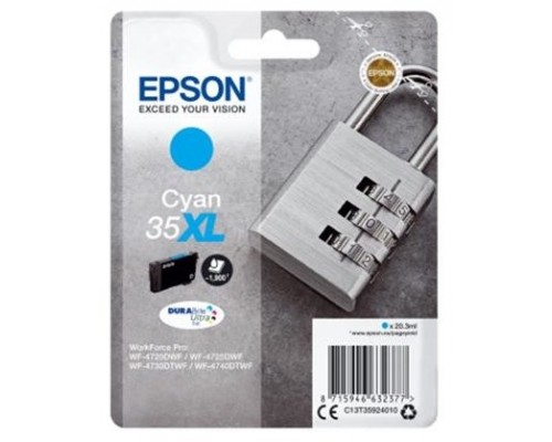 EPSON Singlepack Cyan 35XL DURABrite Ultra Ink