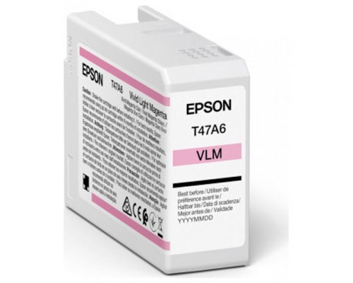 EPSON  Singlepack Vivid Light Magenta T47A6 UltraChrome Pro 10 ink 50ml SC-P900