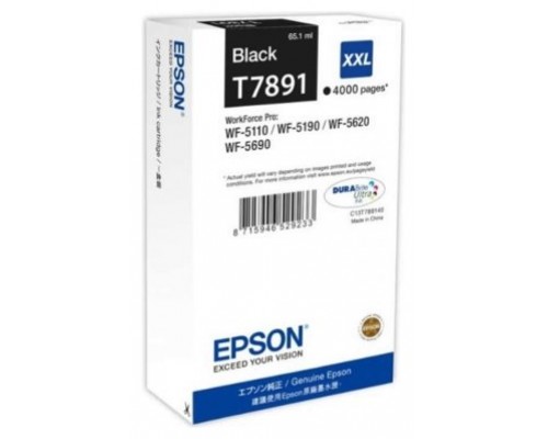 EPSON Cartucho Negro 79XXL 4000 paginas WorkForce Pro WF-5xxx Series