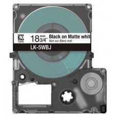 EPSON Cartucho de etiquetas Matte Tape   White/Black 18mm(8m)   LK-5WBJ