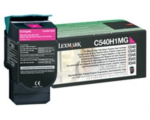 LEXMARK C540/543/544 Toner Magenta Retornable Alto rendimiento