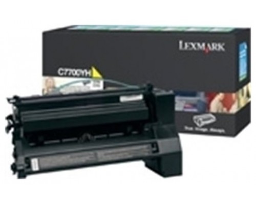 LEXMARK C-770/772 Cartucho Amarillo Alto Rendimiento Retornable