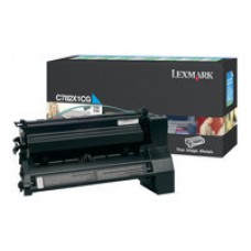 LEXMARK C-782/X-782 Cartucho de impresion Cian extra alto rendimiento retornable (15.000 pag)