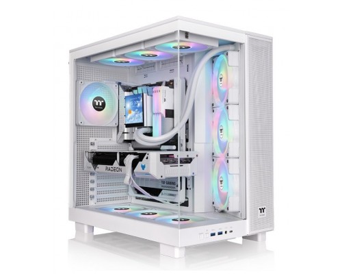 CAJA ATX THERMALTAKE VIEW 380 XL USB CX1 4XVENT120MM ARGB SNOW S/N FUENTE