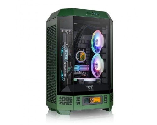 CAJA THERMALTAKE THE TOWER T300 RACING GREEN ATX 2XUSB 3.0 SIN FUENTE VERDE