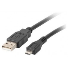 CABLE USB LANBERG 2.0 MACHO/MICRO USB MACHO 1M NEGRO