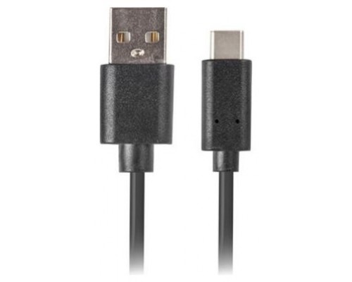 CABLE USB LANBERG 2.0 MACHO/USB C MACHO QUICK CHARGE 3.0 0.5M NEGRO